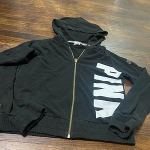 COPY - Pink zip up hoodie size medium